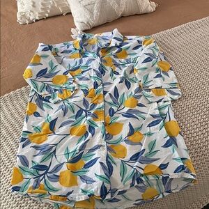 NWOT Printfresh Nightgown Sleep Shirt in Lemon print-M
